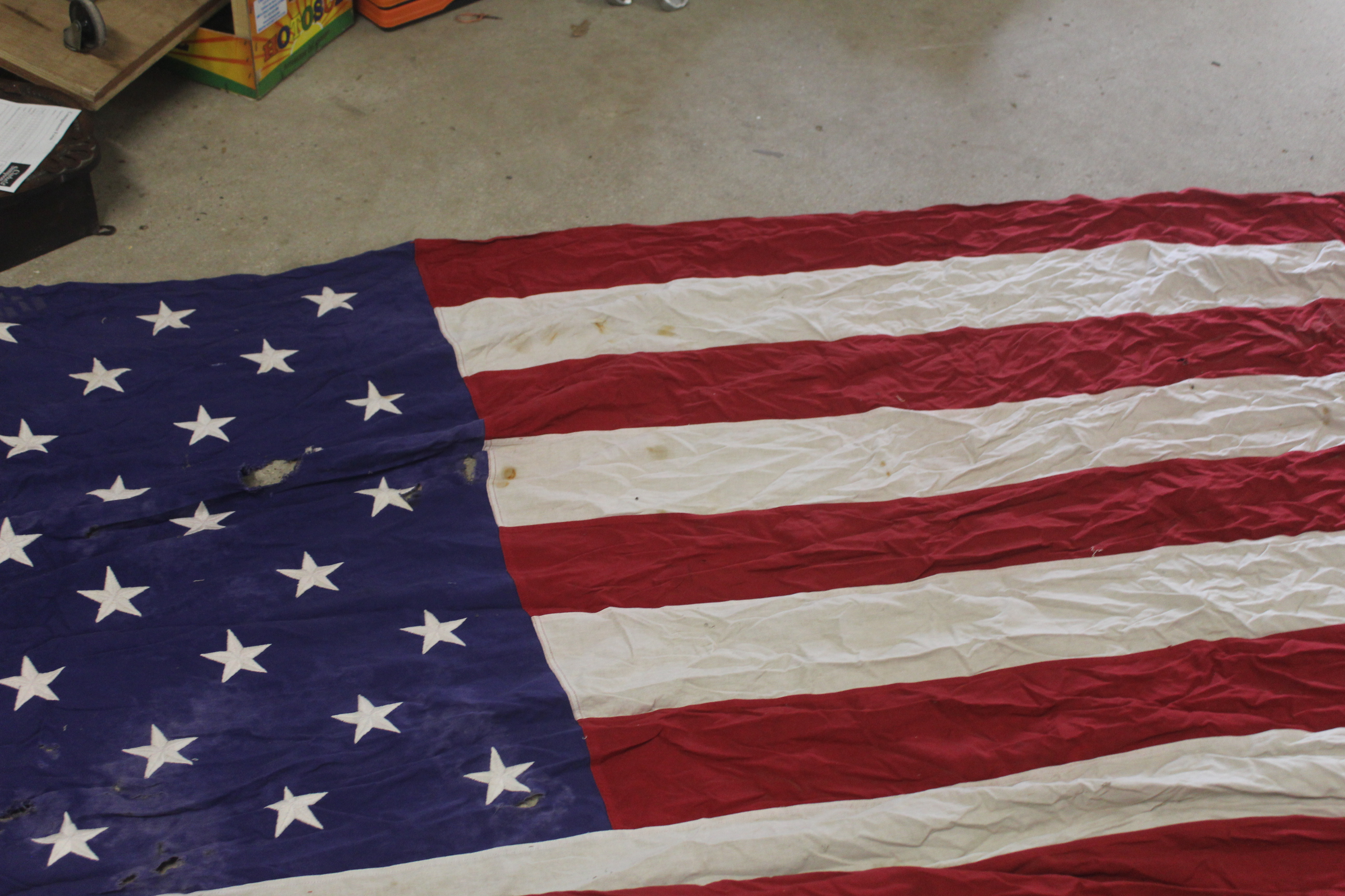 A large WWII era USA flag NB. AF - Image 4 of 7