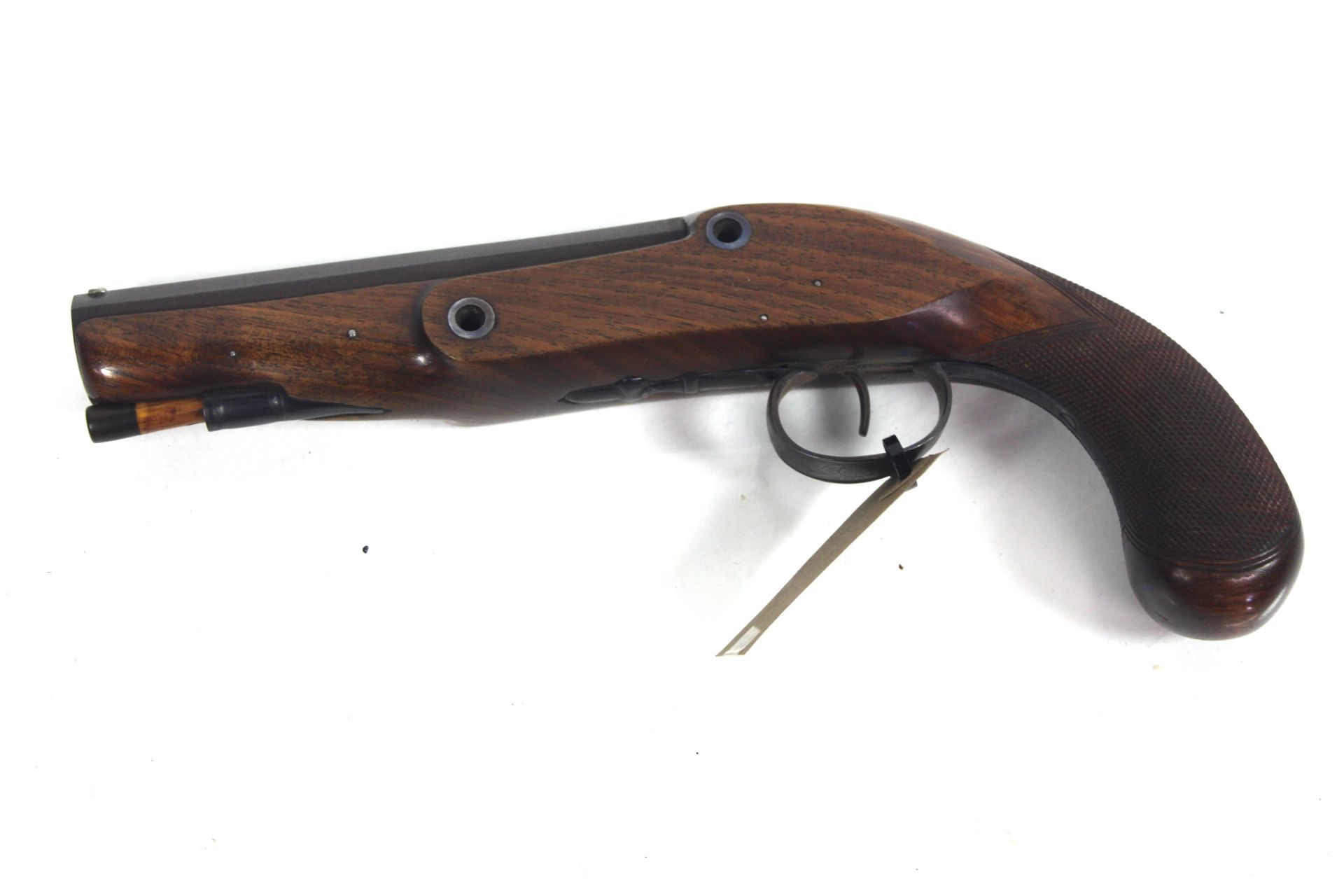 A fine quality flint lock pistol stock, trigger an - Image 2 of 2