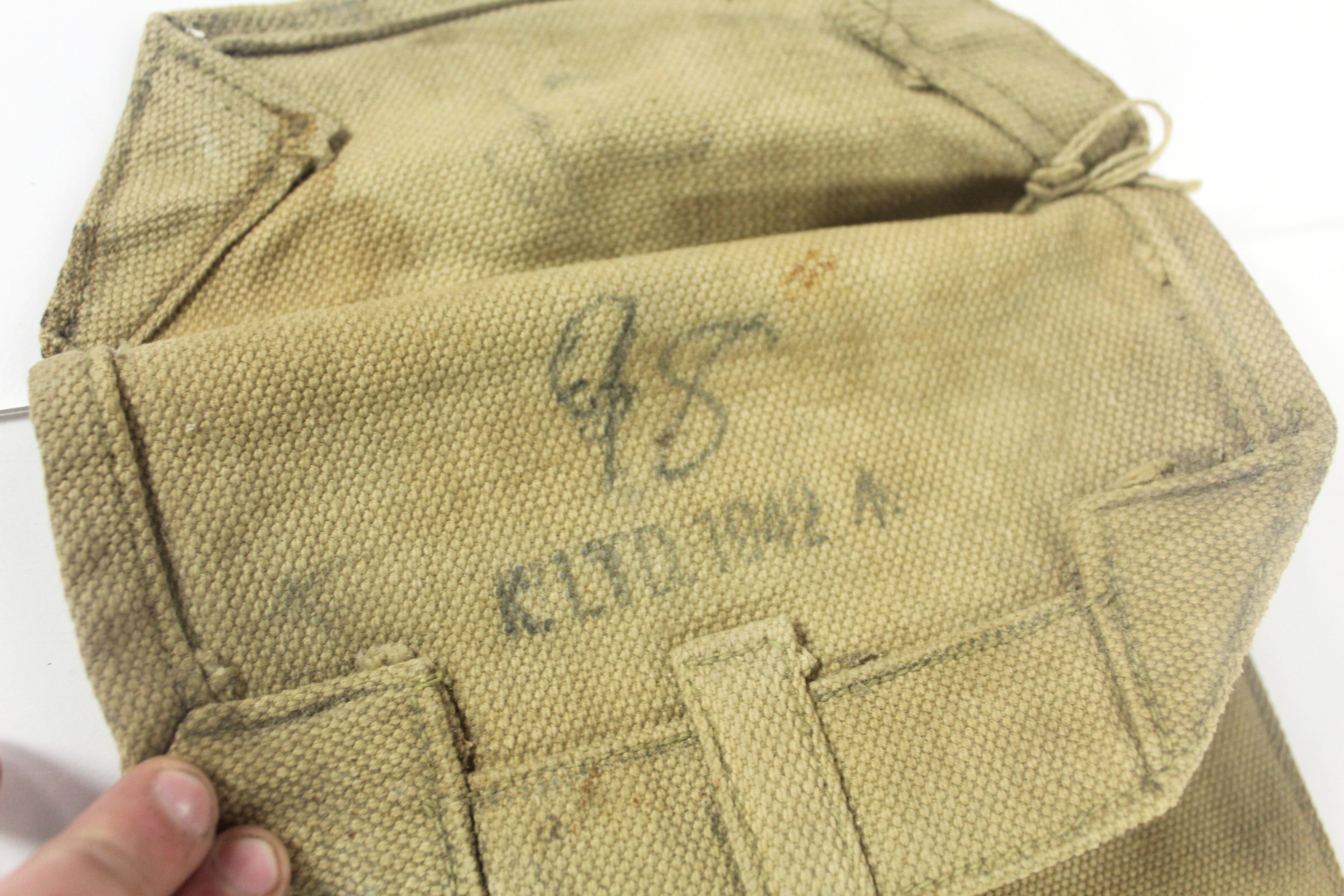 A WWII Era (dated 1942) canvas rifle slip with sid - Bild 9 aus 9