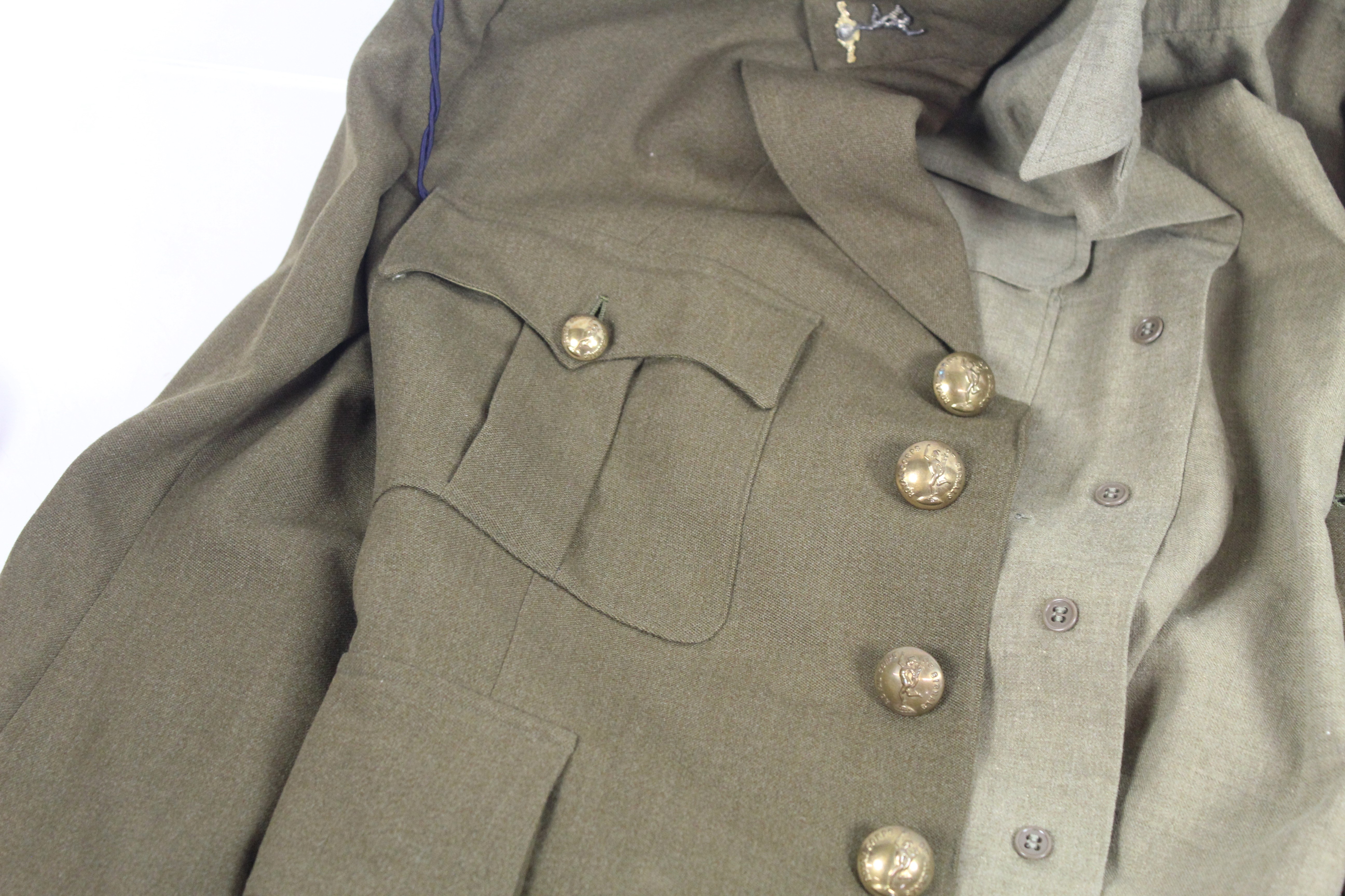 A WWII era Officers Royal Signals Service uniform, - Image 3 of 17