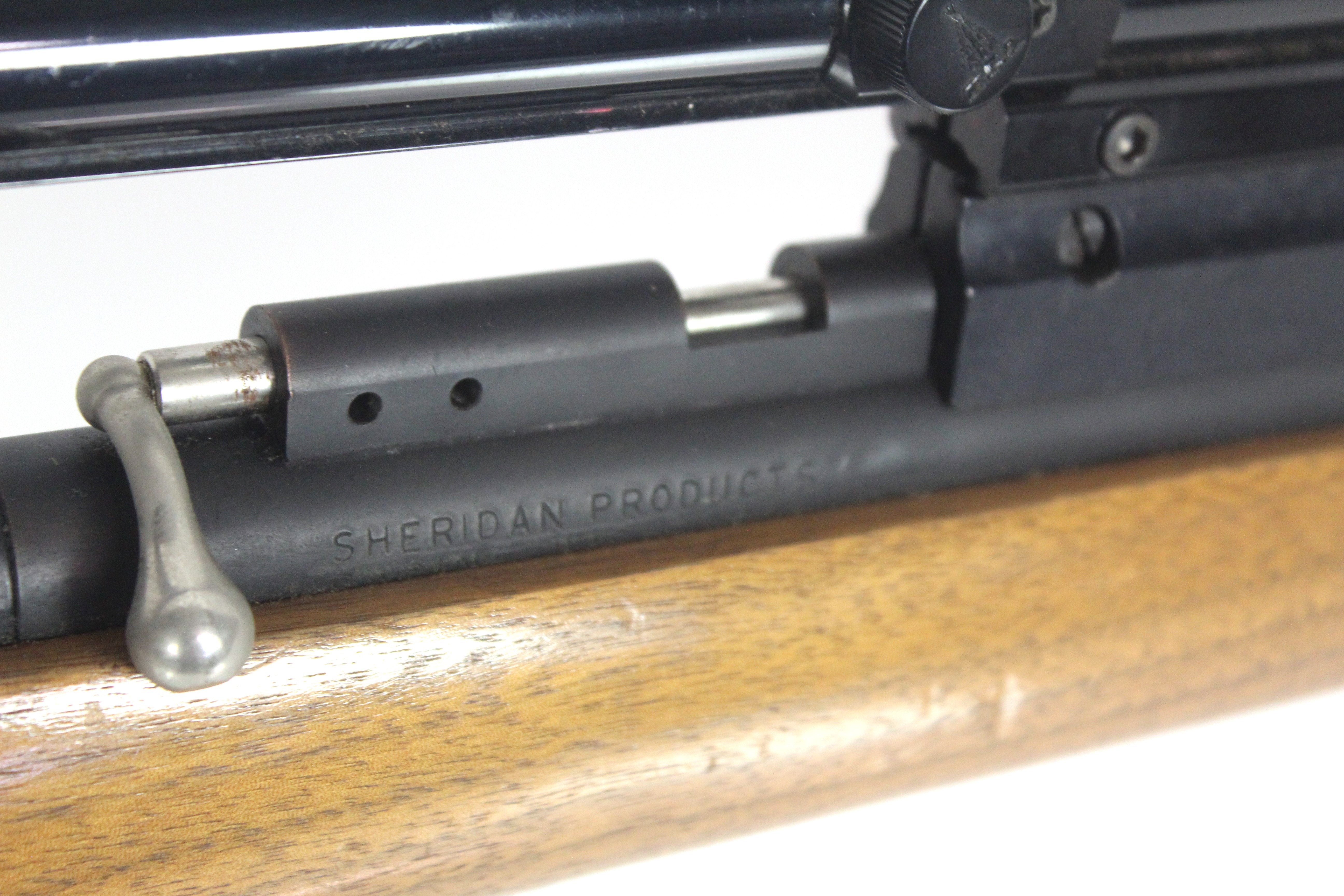 A U.S.A. Sheridan .20 Cal. pump up air rifle with - Image 7 of 13