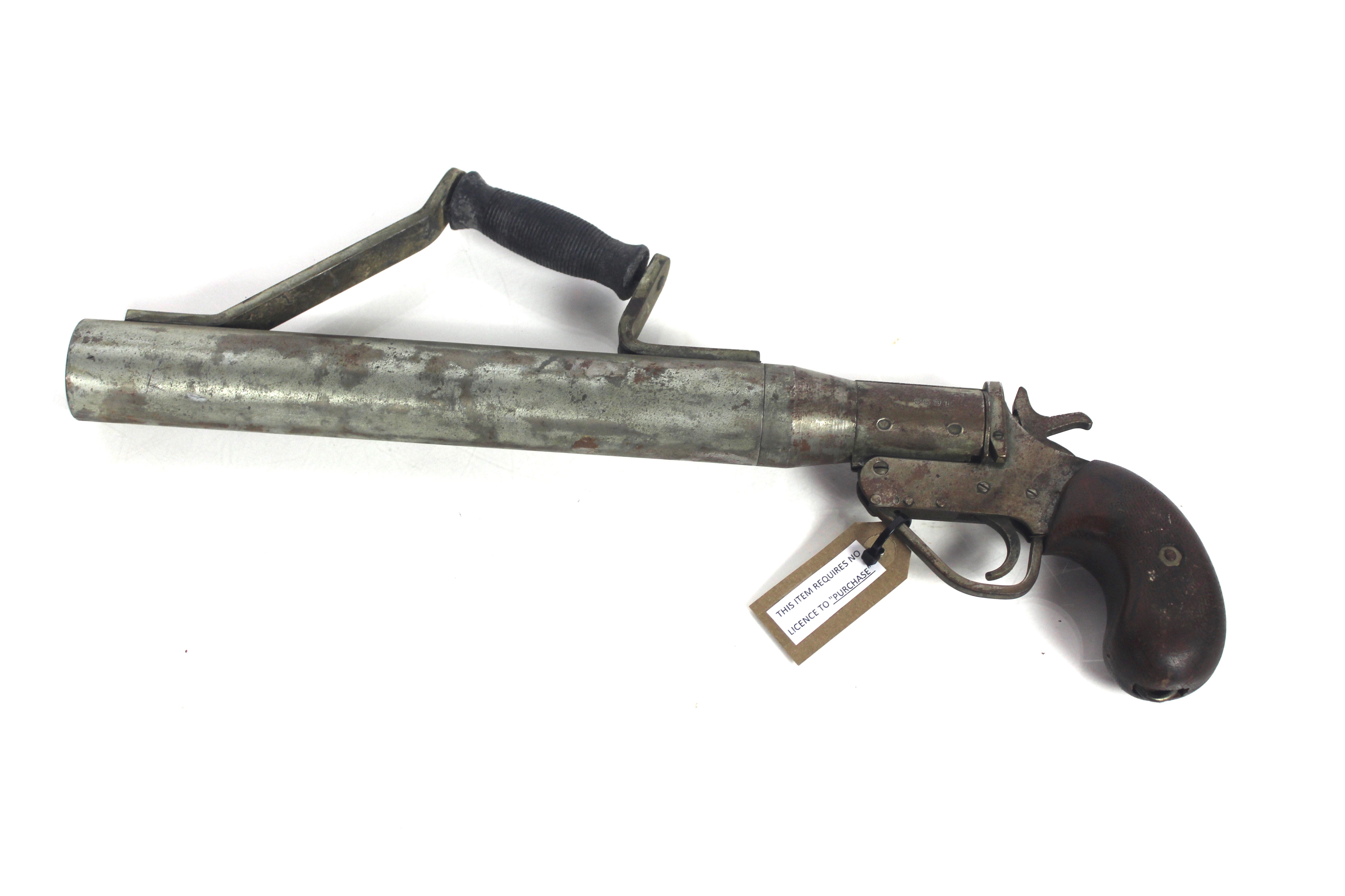 A vintage "Schermuly" style line throwing gun (no - Image 5 of 9