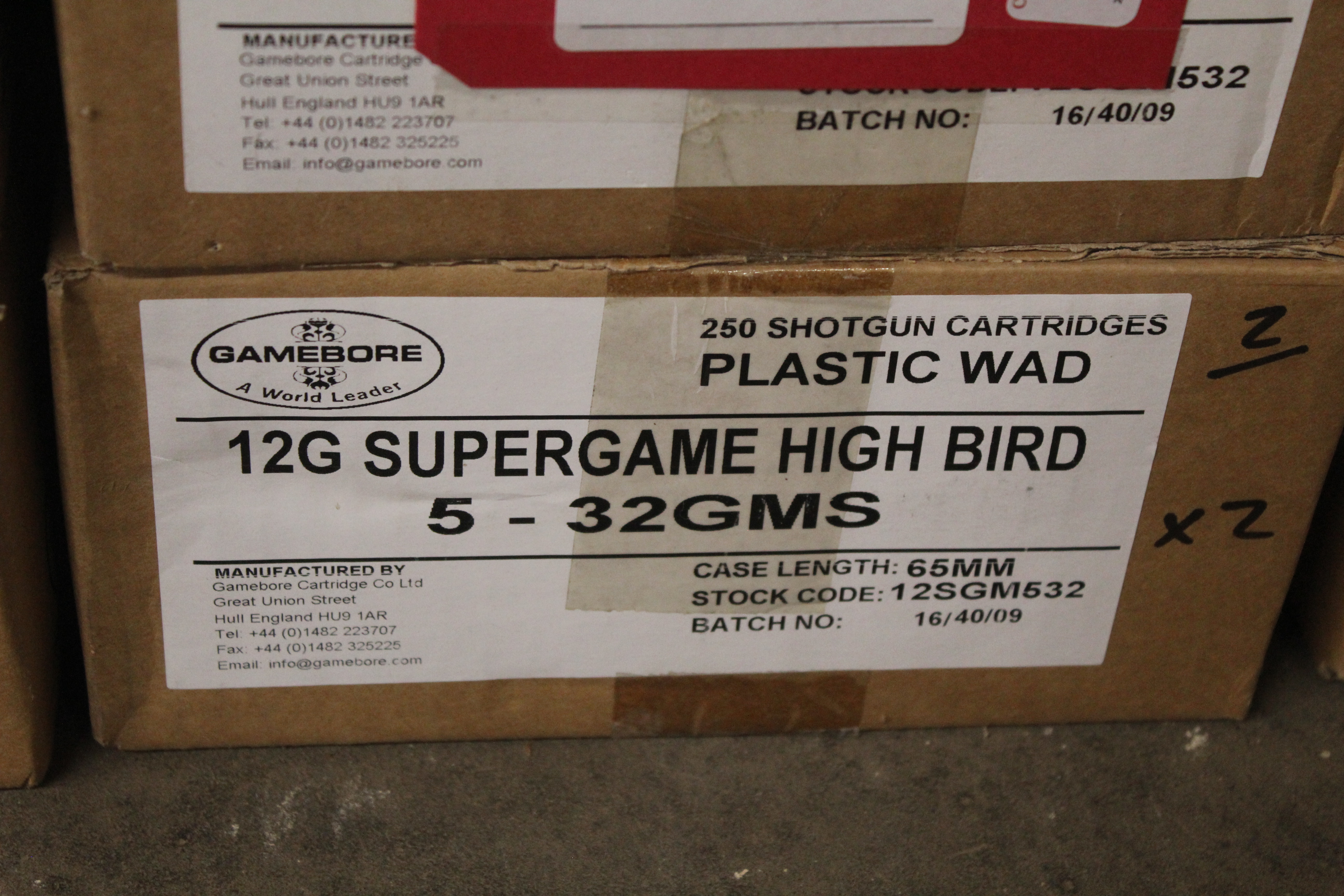 Two unopened outer boxes (500 cartridges) Gamebore - Image 2 of 3