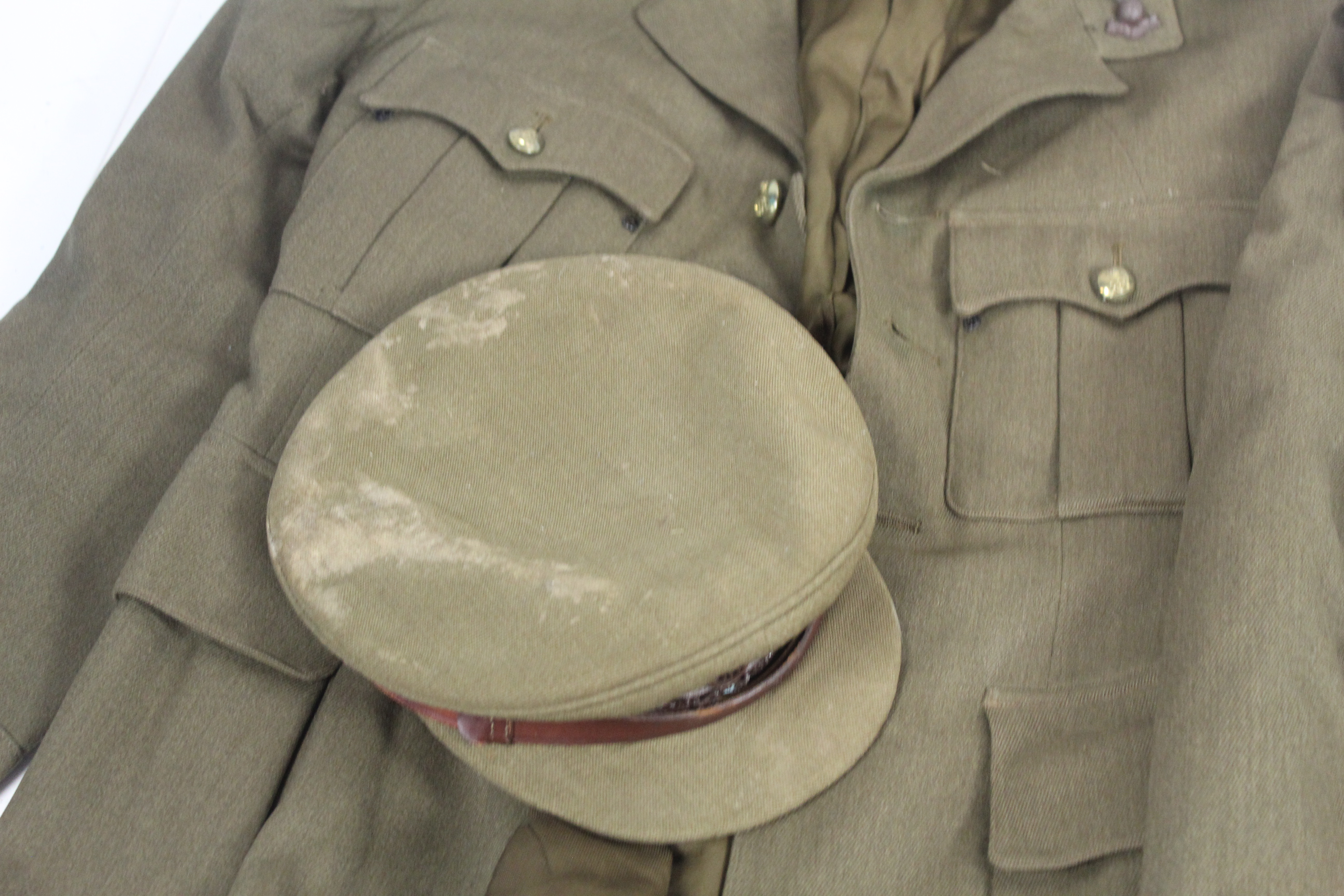 A WWII era Royal Artillery Officers uniform with D - Image 3 of 15