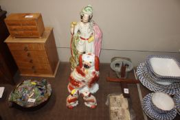 A large 19th Century Staffordshire flat back figur