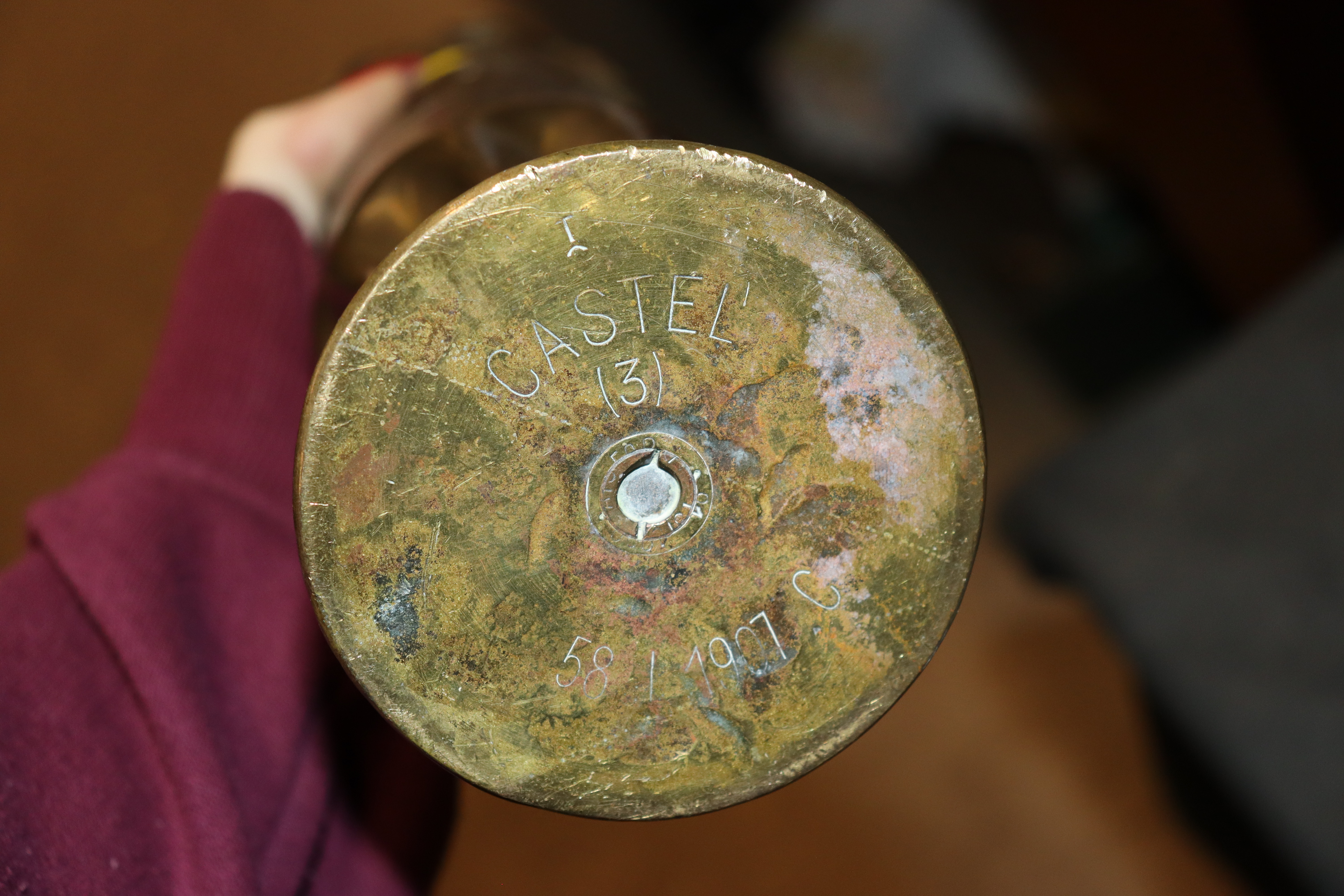 Two WWI Trench Art shell cases - Image 2 of 3