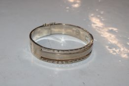 A solid Sterling silver bangle, approx. 47.5gms