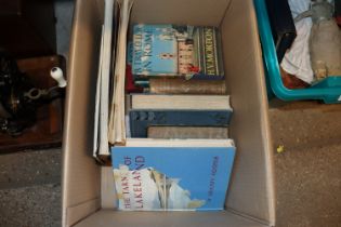 A box of miscellaneous books