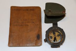 A WWI pocket compass and other WWI items