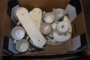 A quantity of Royal Commemorative ware; china door