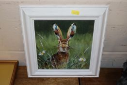 John Ryan, acrylic study "Summer Hare"