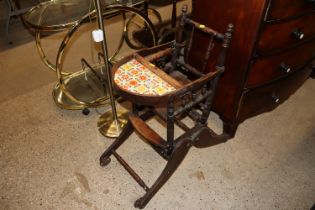An early 20th Century metamorphic high chair