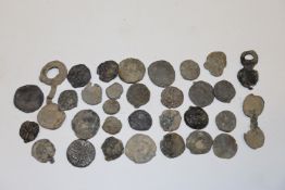 A bag of mixed Medieval lead seals