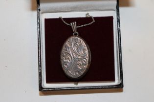 A vintage Sterling silver locket