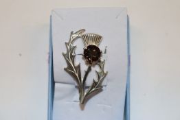 Michael Gill, silver Scottish thistle brooch with