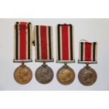 Four WWII GRVI Special Constabulary medals all nam