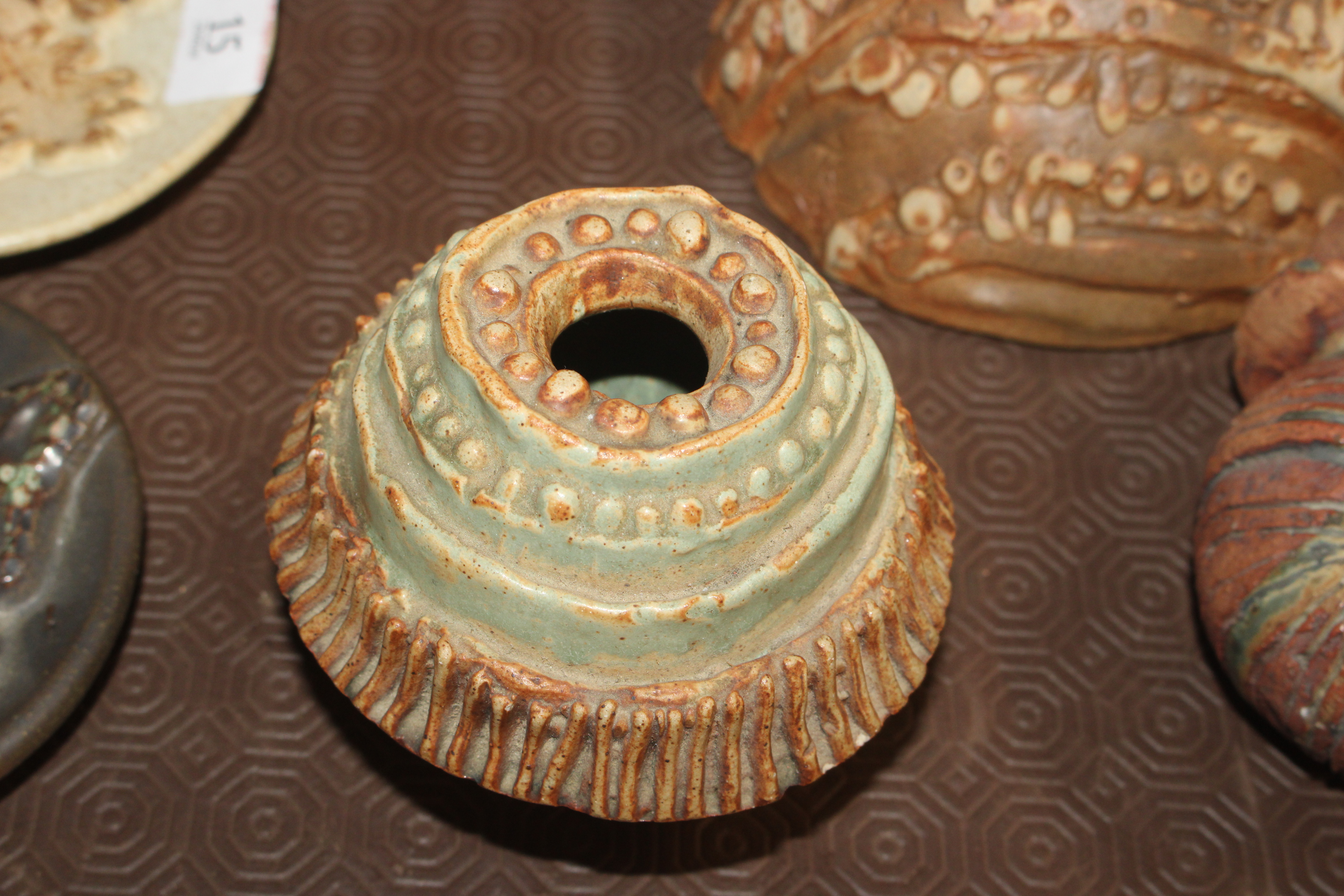 A Bernard Rooke pottery wall mounting posy holder, - Image 12 of 14