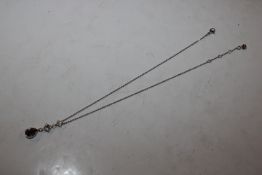 A Swarovski necklace and pendant