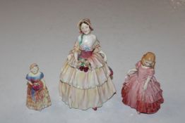 A Royal Doulton figurine "Irene" HN1621; another R