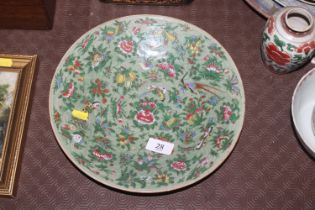 A 19th Century Chinese Canton charger decorated in