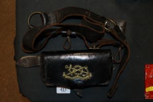 A Victorian Naval officers belt with Victorian car