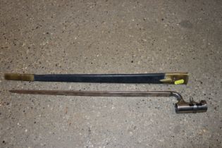 An Enfield 1853 pattern socket bayonet