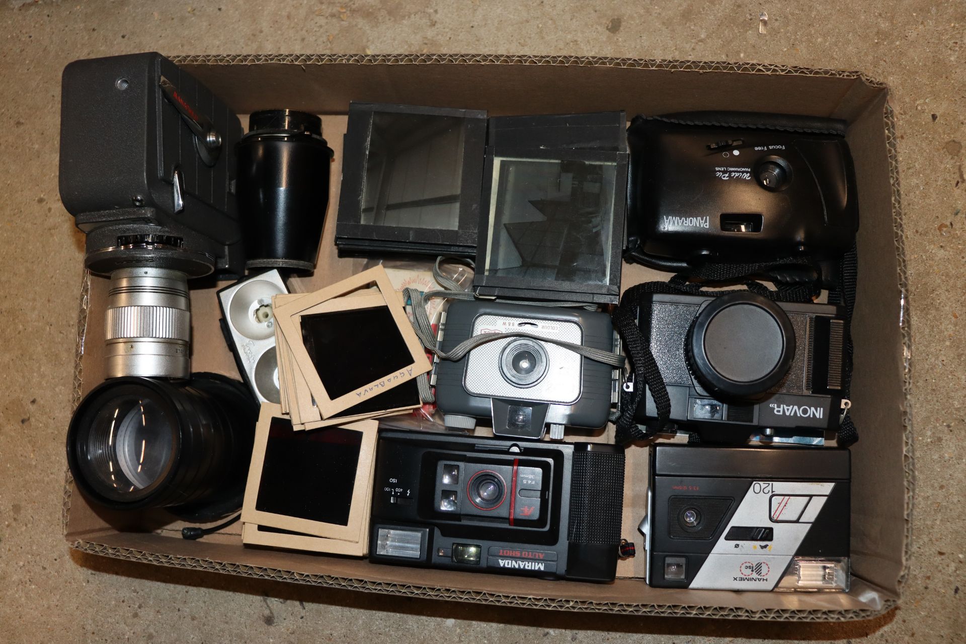A collection of various cameras etc.