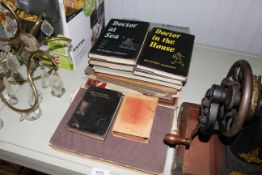 A collection of sheet music and books