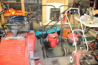 A Hayterette petrol lawn mower