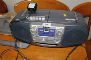 A Sony CD radio cassette recorder CF-V7