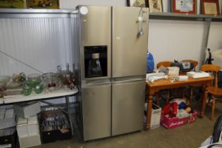 An LG American style fridge freezer