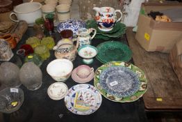 A collection of Victorian and other ceramics inclu