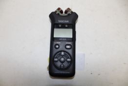 A Tascam dictaphone