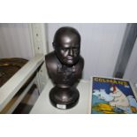 A bronzed Bust of Sir Winston Churchill (127)
