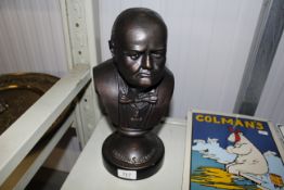 A bronzed Bust of Sir Winston Churchill (127)