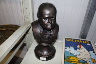 A bronzed Bust of Sir Winston Churchill (127)