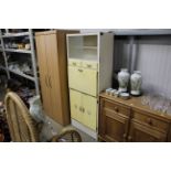 A retro kitchen cabinet