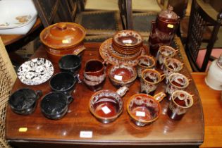 A quantity of Studio Pottery coffee ware etc.