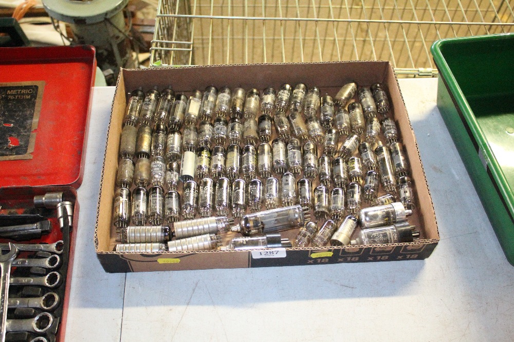 A box of various vacuum tube valves