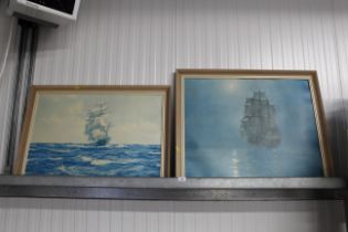 Two Montague Dawson prints