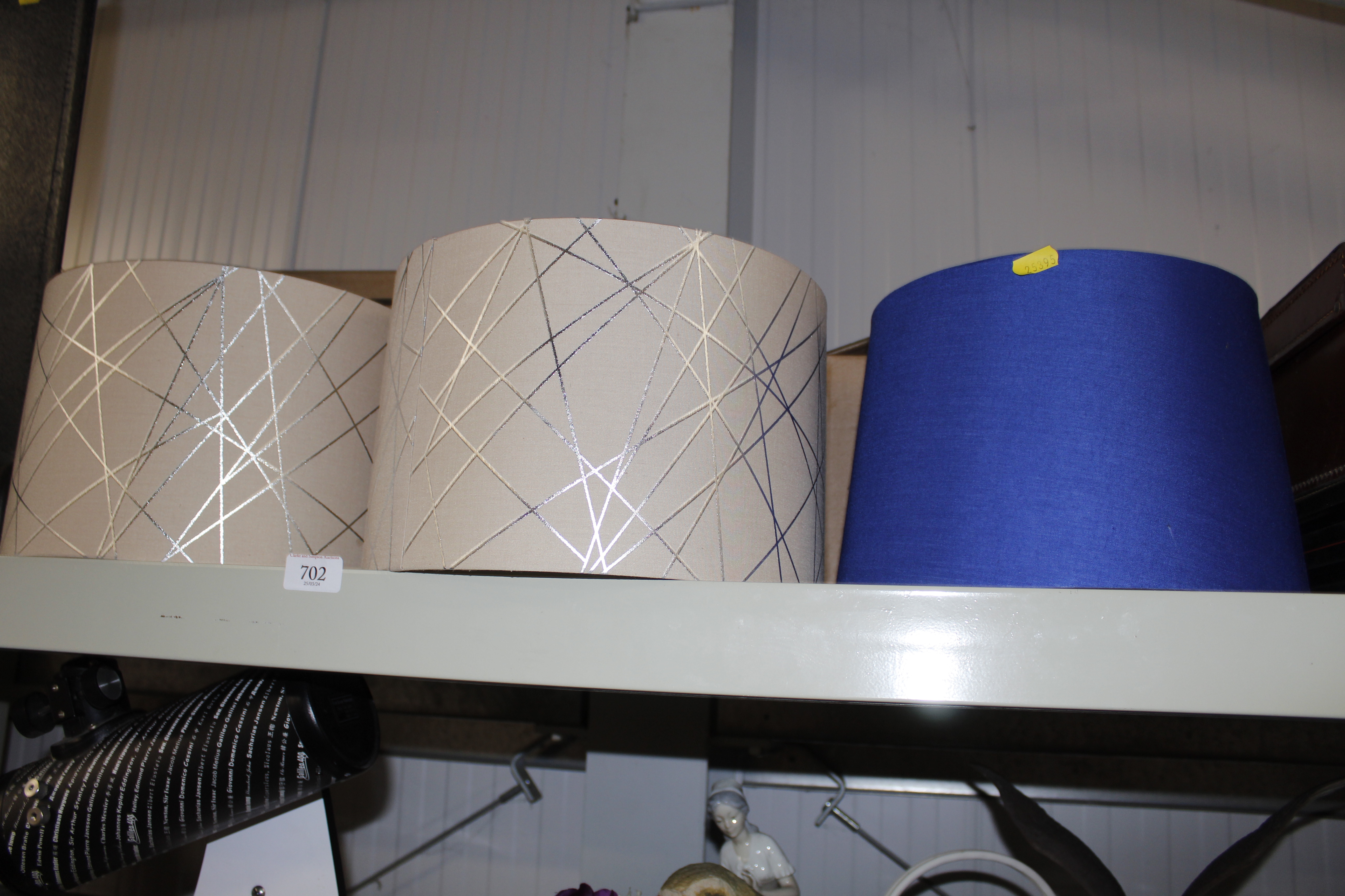 Three Next lampshades