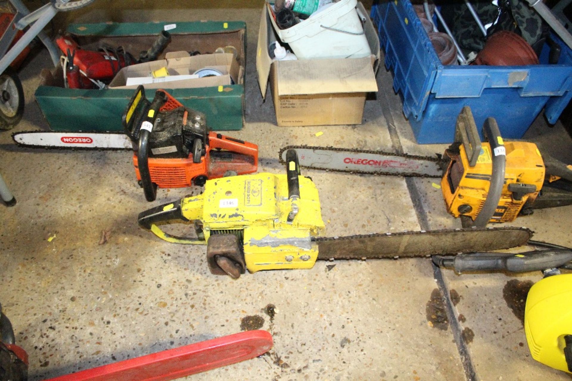 A Pioneer 3071 petrol chain saw