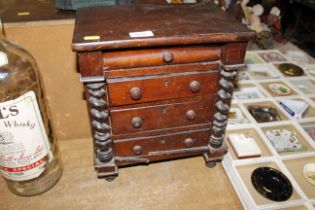 An apprentice piece, a Victorian mahogany Scottish