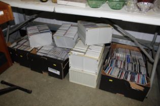 A large quantity of various CDs