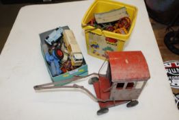 A collection of diecast vehicles including Dinky a