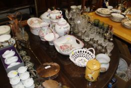 A quantity of mostly French floral decorated china