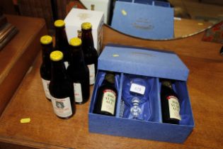 Five bottles of Adnams Century Ale; a boxed set of