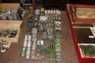 A quantity of various military die-cast and other