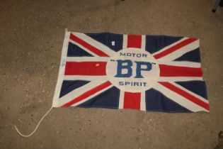 An unusual Shellmex & BP Ltd. advertising flag