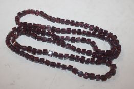 A 42" individually knotted ametrine necklace, tota